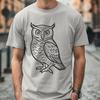 Artistic Owl In SVG, PNG, PDF And DXF File Formats - Free