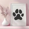 Paw Print Artwork In SVG, PNG, PDF And DXF File Formats