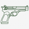 Stunning Gun Vector Craft File - Free DXF Download