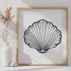 Beautiful Seashell DXF - Free Commercial Use Download