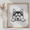 Shiba Inu Digital Artwork In SVG, PNG, PDF And DXF File Formats