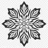 Snowflake Vector Art In SVG, PNG, PDF And DXF Formats