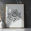 Beautiful Chrysanthemum In DXF For Free Download