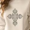 Ornate Crucifix - Glowforge PNG