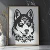 Husky In DXF For Download, Free Commercial Use