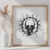 Beautiful Skull - Vinyl DXF Free Download