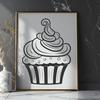 Cupcake In SVG Format - Free Digital Download, Commercial Use