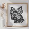 Creative Yorkshire Terrier - For Cricut Project