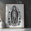 Our Lady Of Guadalupe In DXFs - Free Commercial Use License