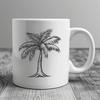 Free Unique Palm Tree Printable Image DXF - Commercial Use