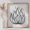 Free Flames - Laser Engraver DXF