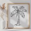 Palm Tree Drawing In DXF File Format For Free Download