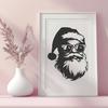 Artistic Father Christmas Wearing Sunglasses