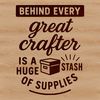 Whimsical Crafting Inspiration Illustration SVG illustration featuring a humorous quote related to crafting.