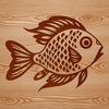 A detailed illustration of a freshwater crappie fish, suitable for vector design projects.