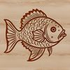 Vector Fish Design An SVG design featuring a realistic depiction of a Crappie.