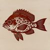 High-Resolution Crappie Vector Graphic A high-resolution vector graphic of a single Crappie with realistic textures and features.