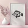 Artistic Crappie DXFs - Free Download