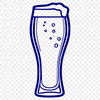 Frothy Ale in a Beautiful Glass A stylized illustration of a beer glass filled with frothy ale.