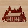 Vector Cabin Design Illustration A simple cabin design created in vector format as a digital clip art.