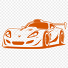 Speedster SVG Illustration A sleek racing car depicted in vector format.