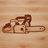 Free SVG Cutout Tool Graphic Chainsaw tool illustration in vector format for graphic design projects.