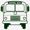 A detailed illustration of a school bus in vector format.