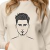 Single Male Figure Vector Graphic An editable digital clip art design featuring a single man.