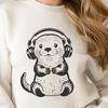 A playful otter figure designed for cutting machines and laser cutters.