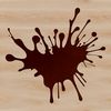 Irregular Edge Design SVG A colorful splat shape with irregular edges, designed as a vector graphic.