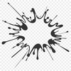 Colorful Splatter Icon in Vector Format A colorful splat shape with rounded edges, ideal for clip art designs in vector formats.