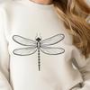 Dragonfly SVG Clip Art Graphics A detailed illustration of a dragonfly in vector format, suitable for digital design and printing.