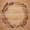 A floral wreath designed as vector art, suitable for digital cutting machines like Cricut and laser cutters.