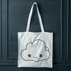 Beautiful Gray Cloud Icon A vector graphic representation of a fluffy cloud in various shades of gray.