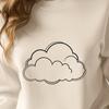 Stylized Cloud Symbol SVG A stylized cloud icon created as a vector graphic.