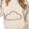 Stylized Cloud Design SVG A stylized cloud graphic designed as vector art for various uses.