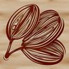 Free Coffee Icon in Vector Format A simple illustration of a single coffee bean, suitable for graphic design.