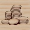 Beautiful Coin Graphics in SVG Format Illustration of various coins in a vector design format.