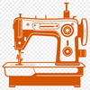 SVG Sewing Machine Design for Crafting A detailed digital illustration of a sewing machine for commercial and personal projects.