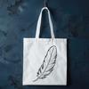 Detailed Feather Design for Cricut and Cutting Machines A detailed illustration of a feather, suitable for editing in vector design software.