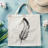 Beautiful SVG Feather Design for Personal Projects A detailed, illustrated image of a single feather in vector format.