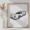 Speedster Icon Racing car icon in vector format.