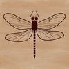 A colorful insect with iridescent wings and a long body, suitable for vector design.
