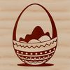 Easter Egg Clip Art Illustration A colorful hand-drawn Easter egg design featuring intricate patterns and shapes.