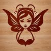 Fairy Tale Magic in Vector Format A mythical creature with delicate features, as depicted in traditional fairy tales, rendered in vector art format.