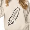 Free SVG Design for Cutting Machines A detailed vector illustration of a single feather, suitable for cutting machine designs.