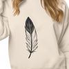 Beautiful Hand-Drawn Feather Clip Art SVG A single feather rendered as a high-quality SVG vector graphic.
