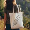 Free Vector Ornament Feather A single ornamental feather with a minimalist design.