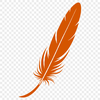 Free Scalable Feather Clip Art A detailed, scalable illustration of a single feather with smooth edges.