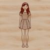 An SVG illustration of a girl.